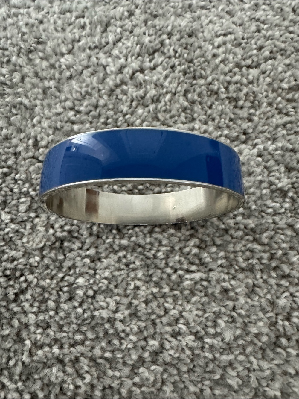 Classic Blue Enamel Bangle Bracelet - Women’s Fashion Jewelry